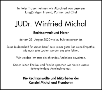 Traueranzeige von Winfried Michal von Bergsträßer Anzeiger